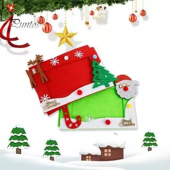 1 комплект фоторамки, привлекательная рождественская елка, декор Санта-Клауса, рождественская фоторамка для праздника, праздничного настроения Sets