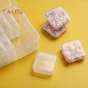 1 комплект, футляр для хранения бусин, видимый, аккуратный, гладкий край, замечательные стразы для ногтей, серьги, кольца, футляр для хранения, товары для дома чистый