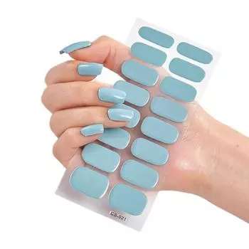 1 комплект гелевых полосок для ногтей, наклейки для полной обертки, самоклеящиеся художественные наклейки, легко снимающиеся наклейки для укрепления ногтей