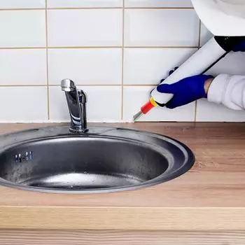 1 комплект герметика для кухни, ванной, раковины, шва, нержавеющая сталь, насадка для герметика, аппликатор, клей, силиконовые инструменты для герметизации A4