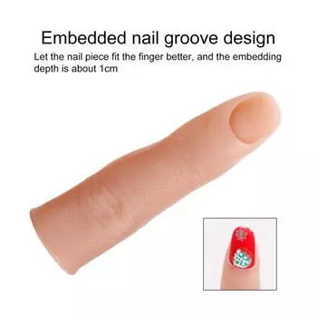 1 комплект, гибкие тренировочные 100 пальцев с накладными ногтями, гибкие суставы, многофункциональные, с высокой имитацией