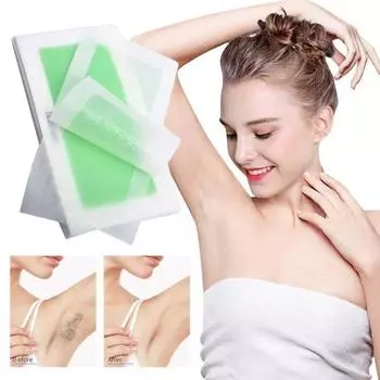 1 комплект, гипоаллергенные восковые полоски для лица, подмышки, губы, тело, универсальная легкая восковая бумага для удаления волос для женщин и мужчин 1 Set