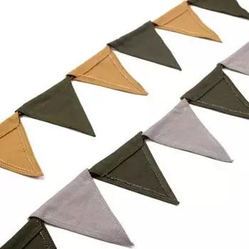 1 комплект гирлянды для кемпинга, флажки с регулируемым расстоянием, баннер для украшения вечеринки на открытом воздухе серый