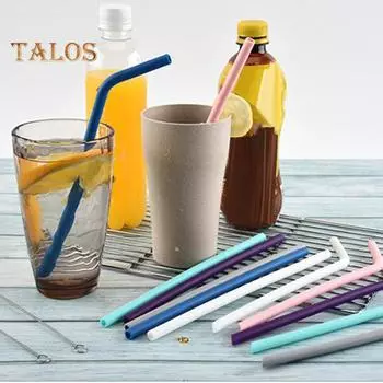 1 комплект, гладкая многофункциональная долговечная практичная прямая вьющаяся соломинка для напитков с кисточкой, принадлежности для вечеринок