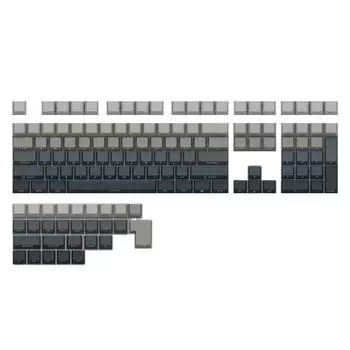 1 комплект градиентных цветных клавишных колпачков для клавиатуры, 136 клавиш, механическая клавиатура OEM-профиля, светопропускающая колпачок с боковой гравировкой