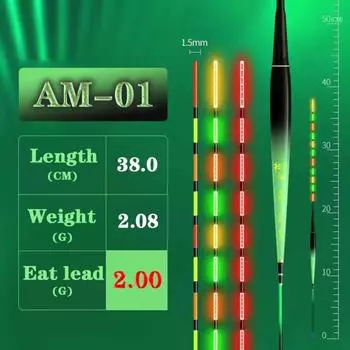 1 комплект гравитационного крючка для ночной рыбалки, светодиодный короткий поплавок, аксессуары для рыбалки AM-01