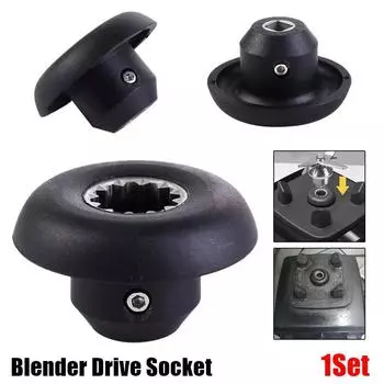 1 комплект грибовидной головки для блендера, гнездо привода с гаечным ключом, универсальные запасные части для блендера, черного цвета для блендера Vitamix индиго
