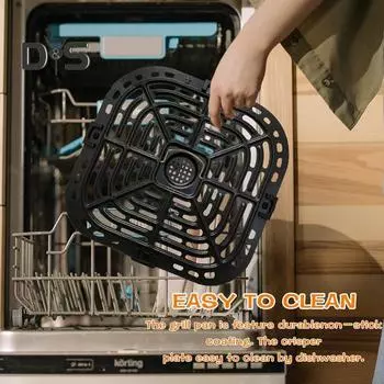 1 комплект гриля, пищевая фритюрница с антипригарным покрытием, съемная запасная часть фритюрницы для Instant Vortex 4qt чёрный