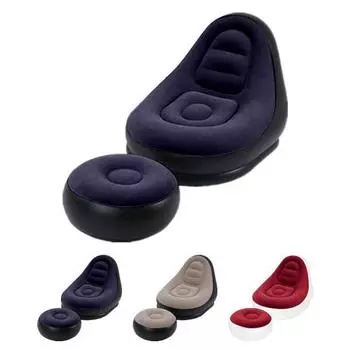 1 комплект, хороший диван-лежак, многоцелевой надувной диван для ленивости с табуреткой для ног