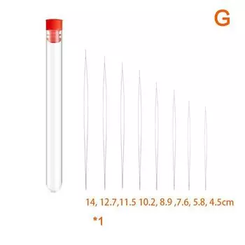 1 комплект игл для бисероплетения с большим ушком и бутылкой для изготовления ювелирных изделий своими руками