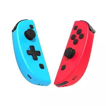 1 комплект игровых контроллеров с беспроводным подключением, шестиосевой соматосенсорный мотор, вибрация, левая и правая рукоятка, игровой контроллер для Switch/Lite Joy-Con 10.2*4*2.6cm красный/синий