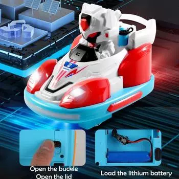 1 комплект игрушечных машинок с дистанционным управлением и световым распылением, музыкальная битва для 2 игроков, интерактивная фигурка робота-катапульты 2,4 ГГц, игрушечный автомобиль