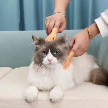 1 комплект игрушек для кошек, кошачья кроватка с жестами, кошачий палец, рукав для мини-модели руки, силиконовые перчатки, игрушка для взаимодействия с домашними животными, кошачий массажный инструмент 1Pari