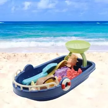1 комплект игрушек для пляжного песка, миниатюрный интерактивный материал, безопасный экологически чистый детский игрушечный ящик для малышей, подарок для малышей