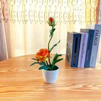 1 комплект имитация цветка яркий не легко падающий пластиковый имитация пиона цветок для дома
