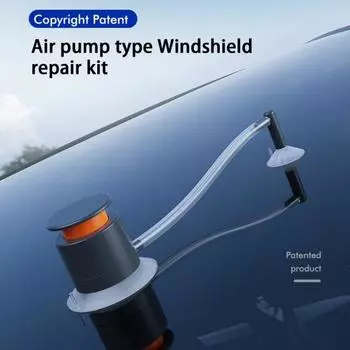 1 комплект инструмента для ремонта стекла, типа насоса, автомобиля, быстрого исправления треснувшего стекла B