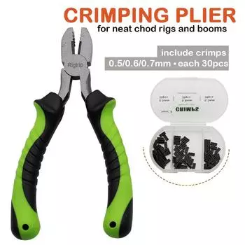 1 комплект инструментов для ловли карпа, обжимные плоскогубцы для аккуратных оснасток и стрел, подходящие для фторуглеродных жестких звеньев, обжимные клещи 0,5/0,6/0,7 мм, аксессуары