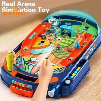 1 комплект, интерактивная детская игра в пинбол, забавная семейная игрушка для логического мышления, соревновательная игра, настольные игрушки для пинбола 1 Set