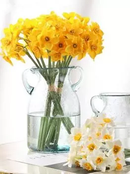 1 комплект Искусственные цветы нарциссов Искусственный цветок нарцисса Шелковые искусственные цветы Свадебный цветочный декор Букет для домашней вечеринки Свадебный офисный декор жёлтый