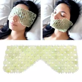 1 комплект искусственных нефритовых камней, покрытие для глаз, экологически чистое, удаляет морщины, не имеет запаха, полезное женское зеленое средство для сна, товары для дома B