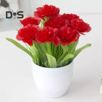 1 комплект искусственных растений, многоцелевой пластиковый дисплей для искусственных растений ручной работы розы красного