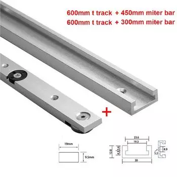 1 комплект из алюминиевого сплава, направляющая для торцовочной пилы и направляющая для торцовочной пилы, столярный верстак для самостоятельной работы