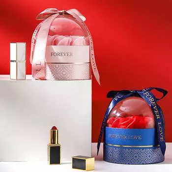 1 комплект из девяти головок роз, свадебный вечный цветок, нежная имитация розы, коробка для хранения, 1 комплект, шкатулка для украшений, компактный цветок для мыла