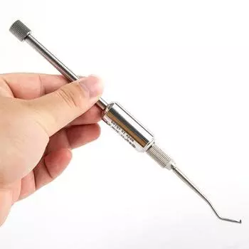 1 комплект из нержавеющей стали для удаления зубной коронки, 2 насадки, инструменты для стоматолога, нажмите кнопку ONESIZE