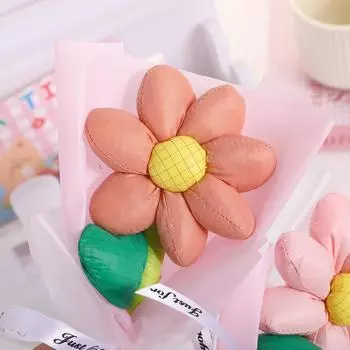 1 комплект из семи лепестков подсолнуха, букет для праздников, тканевый цветок, мультяшный хлопок, пышный подсолнух, украшение для дома, 5 цветов