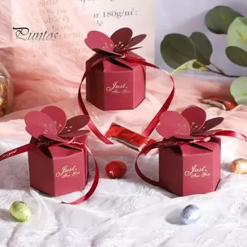 1 комплект изысканный 3D визуальный эффект долговечная свадебная коробка конфет шоколадные конфеты контейнер для десерта коробка для хранения свадебных принадлежностей красный