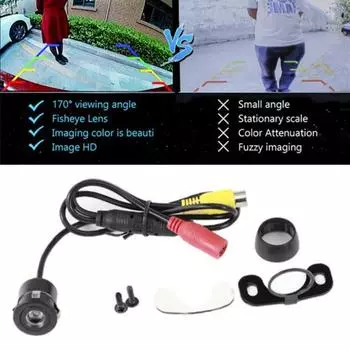 1 комплект камеры для слепых зон, высокая четкость, широкий угол обзора чёрный