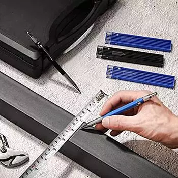 1 комплект, карандаш для пайки, эргономичный автоматический металлический гладкий карандаш для плотника для инженера чёрный