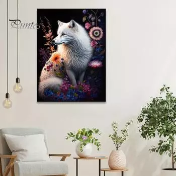 1 комплект, картина со стразами в виде животных с инструментом для сверления на холсте, 5D полная дрель, сделай сам, поделки, набор для рисования со стразами, подарки для начинающих, девочек и мальчиков разноцветный