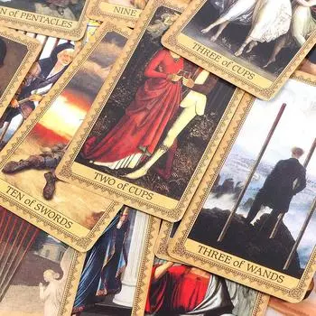 1 комплект карточек для настольной игры «Английское Таро Оракул»