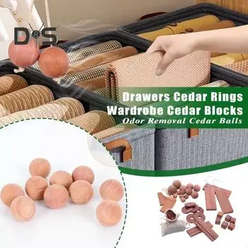 1 комплект кедровых шариков, блоков, саше, колец, натуральное удаление запахов, дезодорация, шкафы, ящики, одежда, обувь, хранение, ароматический красный кедровый древесный репеллентный шарик 1 Set