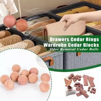 1 комплект кедровых шариков, блоков, саше, колец, натуральное удаление запахов, дезодорация, шкафы, ящики, одежда, обувь, хранение, ароматический красный кедровый древесный репеллентный шарик 1 Set