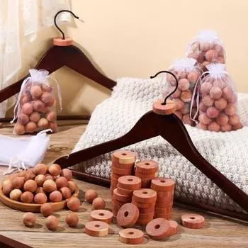 1 комплект, кедровый шарик, волнистый крючок, натуральные ароматические шкафы, ящик для хранения одежды, сумки из кедровой щепы, ароматические саше, товары для дома A