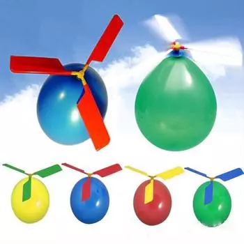 1 комплект, классический воздушный шар, самолет, вертолет для детей, летающая игрушка, подарок, игрушки на открытом воздухе