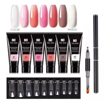 1 комплект клея для наращивания ногтей, высокоэффективный, экологически чистый, экономящий труд, быстросохнущий, с сильной липкостью, быстро наращиваемый пластиковый клей для наращивания ногтей с ручкой 1