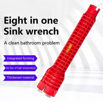 1 комплект ключей для раковины, термостойкий регулируемый кран, ключ для сантехнических труб, товары для дома 1