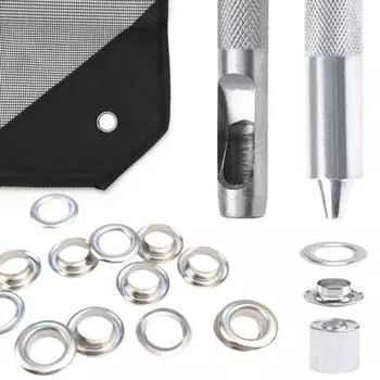 1 комплект кнопок с петельками, простой в использовании набор для пробивания отверстий для водонепроницаемых брезентов, штор, навесов, сумок для обуви