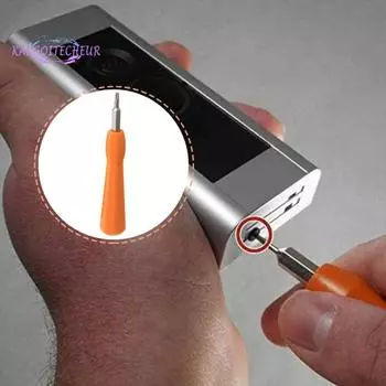 1 комплект, кольцевая отвертка для дверного звонка, эргономичная ручка, набор магнитных бит, прочная отвертка для ремонта дверного звонка, товары для дома оранжевый