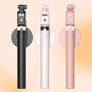 1 комплект, кольцо-подставка для селфи, вращение на 360 градусов, 1,7, дистанционный Bluetooth-совместимый светодиодный светильник, палка для селфи H