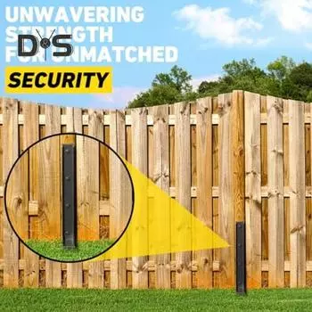 1 комплект кольев для ремонта столбов забора с принадлежностями, прочный стальной наклонный сломанный деревянный столб для ремонта столбов забора, опорный колышек для земли A