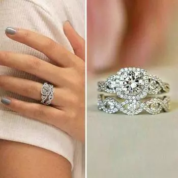 1 комплект колец полностью полированный симметричный подарок на день матери невесты на свадьбу US 6