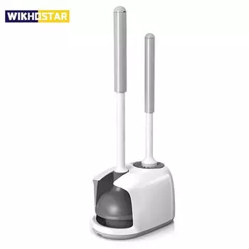 1 комплект, комбинированный вантуз для унитаза и щетка для чаши для чистки ванной комнаты, набор щеток для унитаза и вантузов, щетка для унитаза, аксессуары для ванной комнаты