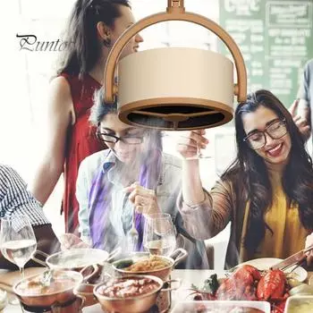 1 комплект, компактная портативная мини-вытяжка, перезаряжаемая настольная вытяжка для домашнего кемпинга B