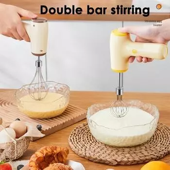 1 комплект компактной ручной взбивалки для взбивания сливок с беспроводным управлением 2 в электрическом блендере для взбивания хаки