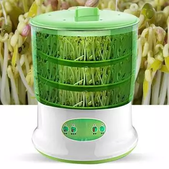 1 комплект компактный короткий цикл простой в использовании машина для проращивания бобов 2/3 слоя полностью автоматический проращиватель для дома US Plug A