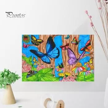 1 комплект комплект алмазной живописи красочный пейзаж картина DIY горный хрусталь живопись ремесло для домашнего декора подарок B